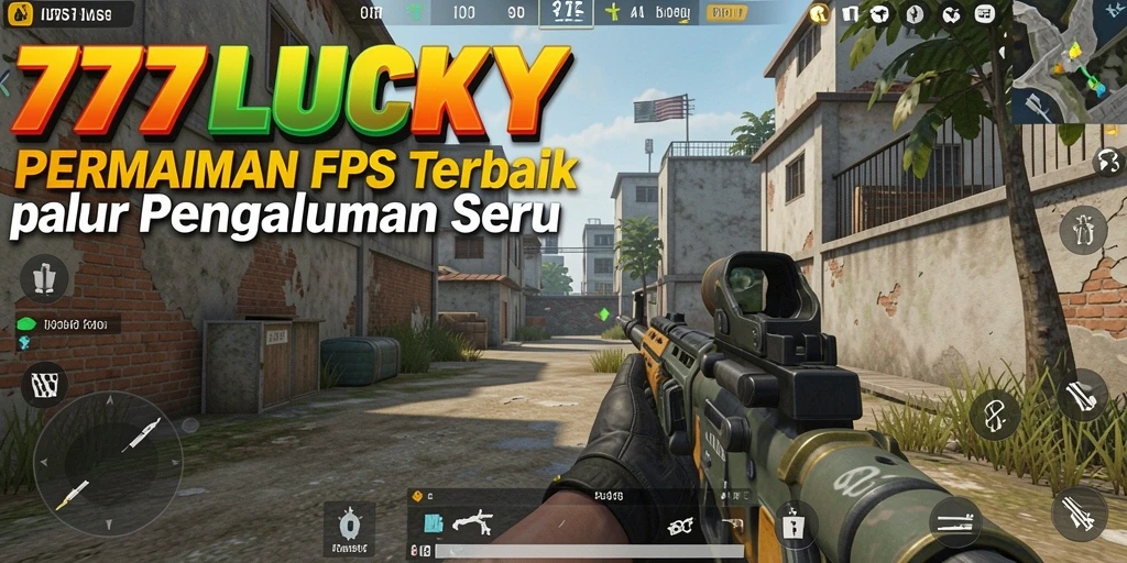 Tangkapan layar dari gameplay intens 777LUCKY di medan perang.