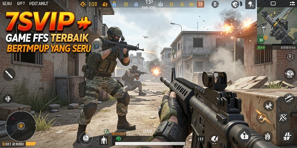 Screenshot gameplay 7SVIP yang menunjukkan aksi menegangkan di medan perang.