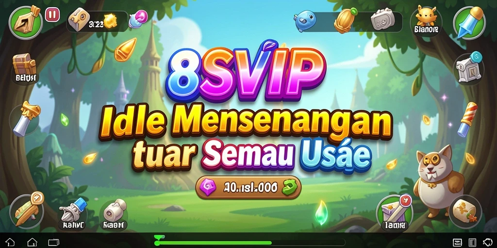 Screenshot menampilkan gameplay santai dan interaksi karakter dalam 8SVIP.