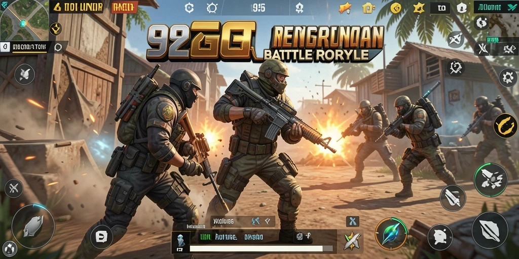 Gameplay intens dalam 92GLORY ditampilkan dengan grafik yang memukau.