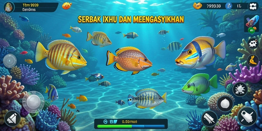 Screenshot gameplay Tembak Ikan yang seru di 9939.