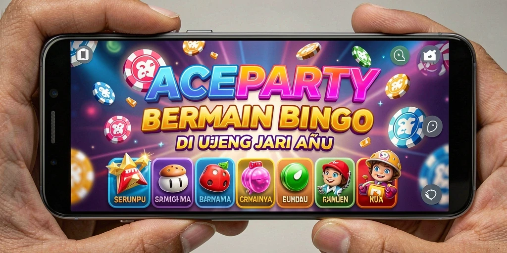 Screenshot gameplay ACEPARTY yang menunjukkan keseruan bermain Bingo.