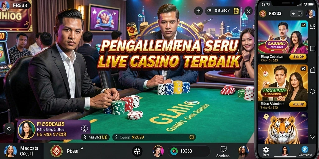 Tampilan menarik gameplay Live Casino FB333 yang interaktif dan seru.
