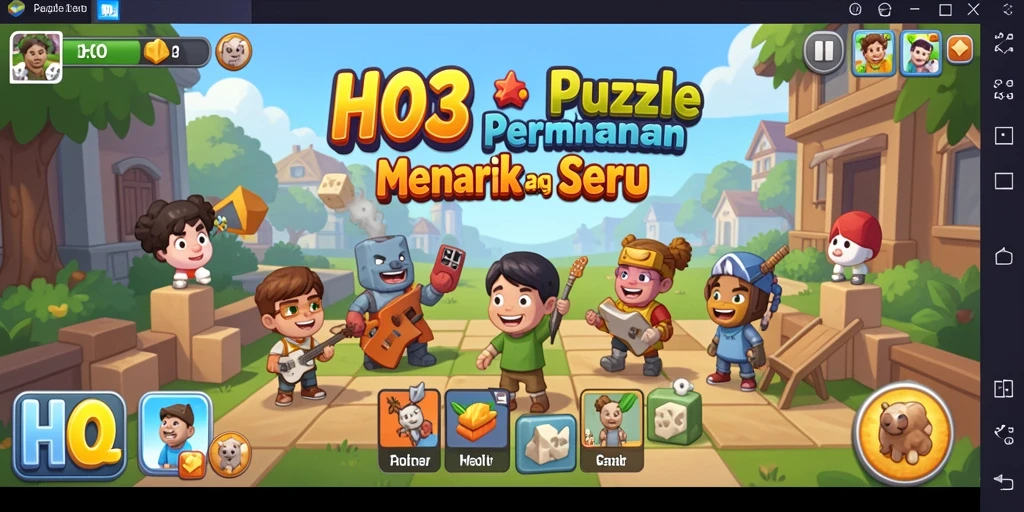 Screenshot gameplay HO3 dengan berbagai teka-teki menarik dan menantang.