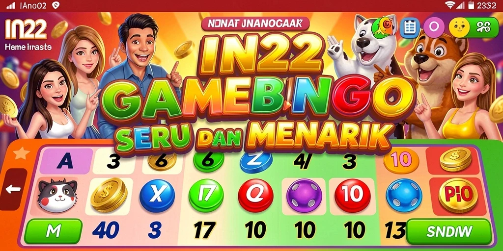 Tampilan menarik dari permainan Bingo di IN22.