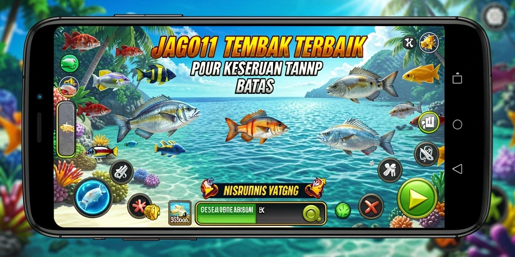 Screenshot JAGO11 menampilkan aksi menembak ikan yang mendebarkan.