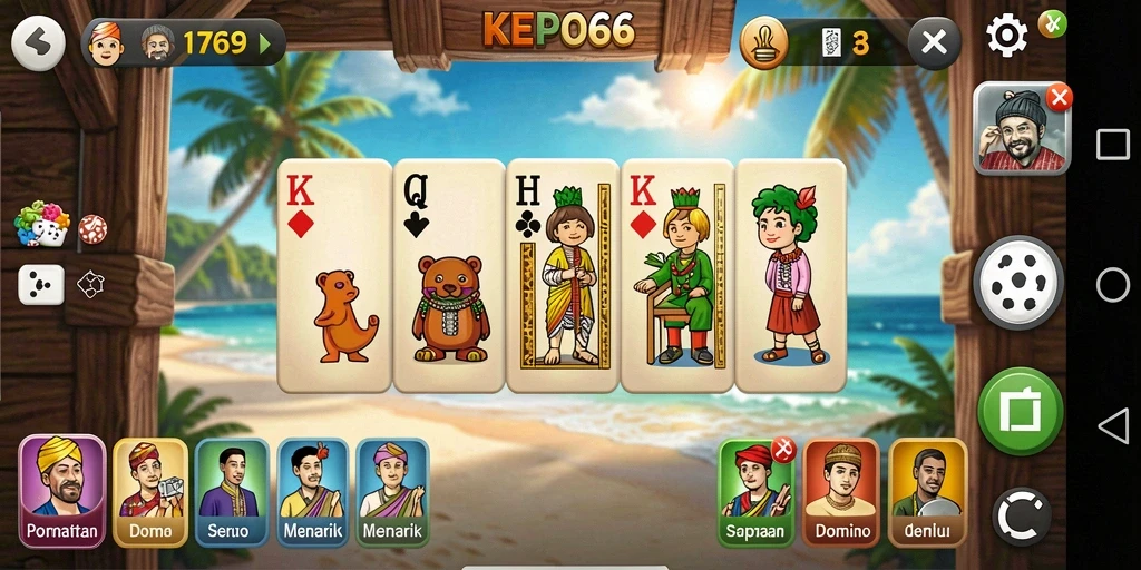 Tampilan seru gameplay Domino di KEPO66 yang memikat.
