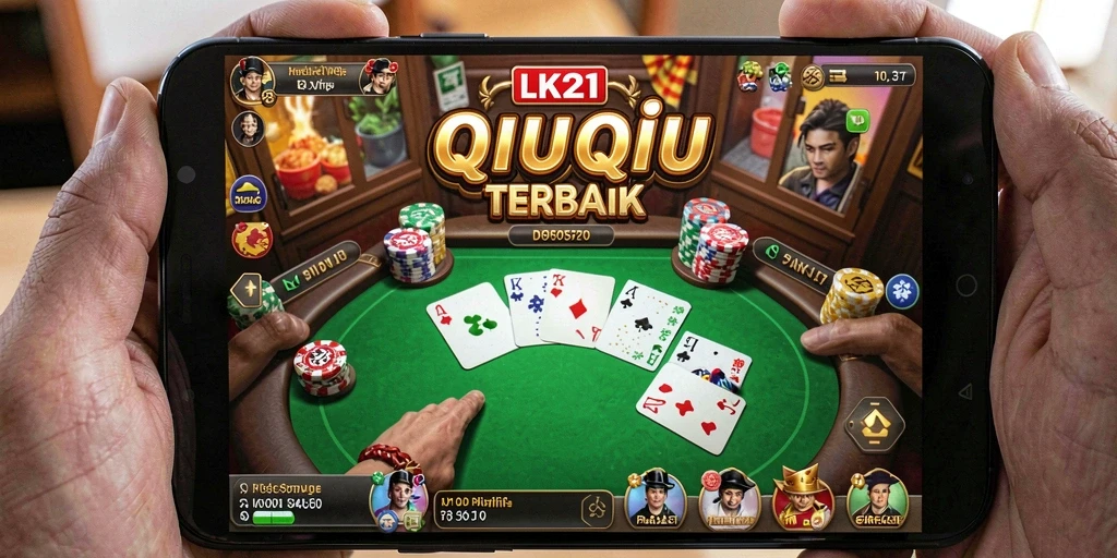 Screenshot gameplay LK21 yang menampilkan aksi QiuQiu seru.
