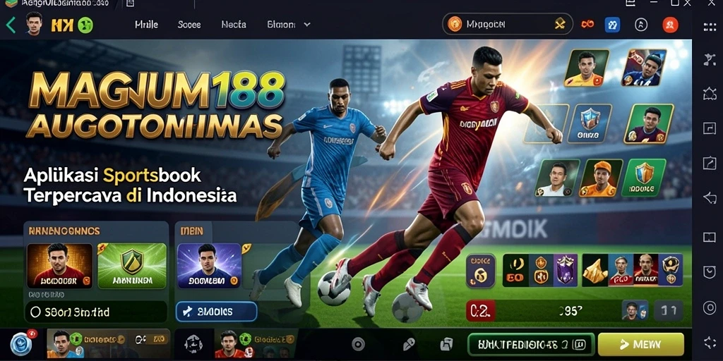 Tampilan layar utama MAGNUM188 dengan berbagai opsi taruhan olahraga.