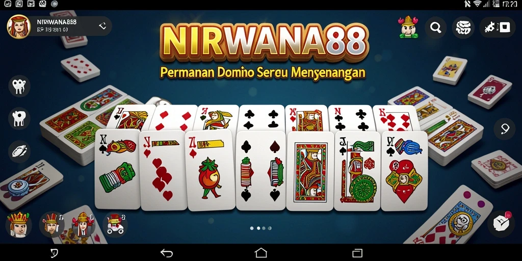 Tangkapan layar gameplay domino yang menarik dan seru.
