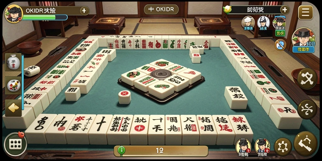Screenshot gameplay OKIDR menampilkan tantangan seru dalam Mahjong.