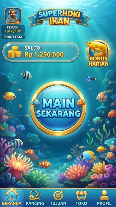 Tampilan antarmuka pengguna superhoki yang ramah dan mudah digunakan.